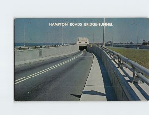 Postcard Hampton Roads Bridge Tunnel Virginia USA