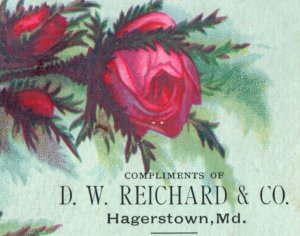 1880s D.W. Reichard & Co. Girard Mixed Paints Hagerstown, MD F127