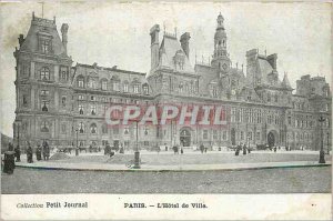 Old Postcard Paris City Hall