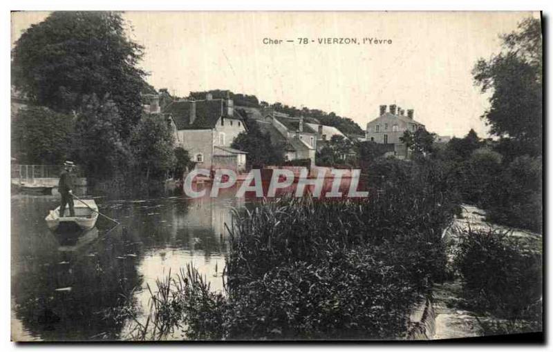 Old Postcard The Yevre Vierzon