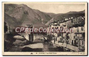 Postcard Old Sospel The old bridge
