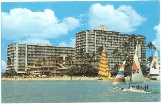 The Reef Hotel, Waikiki, Honolulu, Hawaii, Chrome