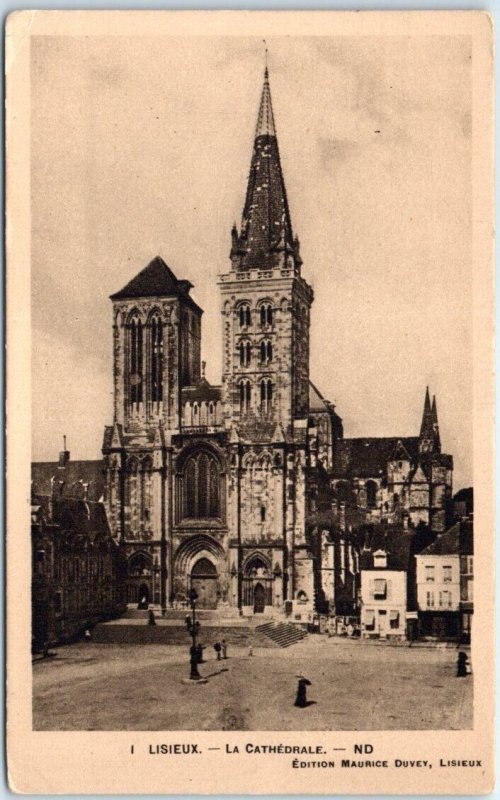 Postcard - The Cathedral - Lisieux, France