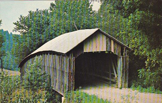 Geer's Mill Covered Bridge Over Raccoon Creek Wilksville Ohio