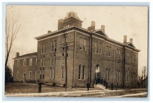 1910 Recitation Hall Central Normal College DanvilIe IN RPPC Photo Postcard