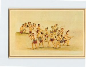 Postcard American Indian War Dance for President Monroe by Neuville