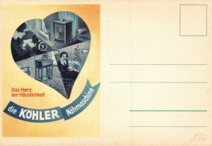 Die Köhler Nähmaschine Das Herz Der Häuslichkeit Advertising Postcard BS.13