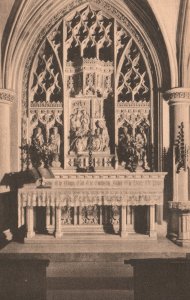 Vintage Postcard 1900's Washington DC Cathedral Altar & Reredos Bethlehem Chapel
