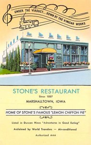 Stone's Restaurant Marshalltown, Iowa  