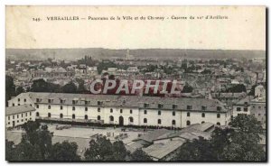 Postcard Old Versailles Panorama of the City and the 22nd of Chesnay Barracks...