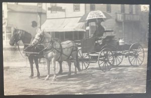 Mint USA Real Picture Postcard RPPC Advertising Wagon Altfilisch Clothing