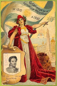 af1145 - ARGENTINA - Vintage Postcard - Centenario 1810-1910