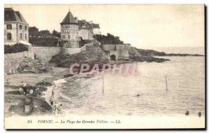 Old Postcard Pornic La Plage des Grandes Vallees