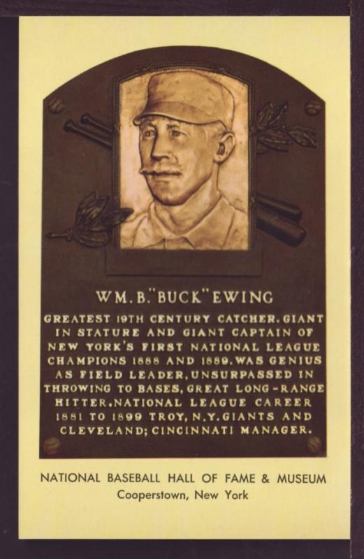 Wm B Buck Ewing Baseball Hall Fame Post Card 3277