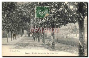 Old Postcard Sens L & # 39Allee left the Green Tapls