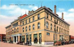 Linen Postcard Latham Hotel Hopkinsville KY Christian County Unposted