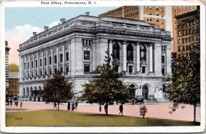 Postcard RI Providence - Post Office