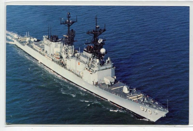 USS Caron DD-970 Destroyer US Navy Ship Warship postcard 