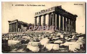 Old Postcard Athens Parthenon
