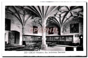 Old Postcard Lisboa Masteiro dos Jeronimos Sacristia