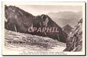 Old Postcard Glacier Bionnassay upper part has a time Terminus du Mont Blanc ...