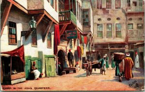 Vtg Postcard Tuck's Oilette Cairo Egypt In The Arab Quarters UNP Unused