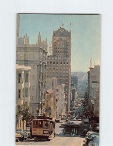 Postcard The Powell Street Cable Car, San Francisco, California