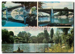Modern Postcard The valley of the Marne