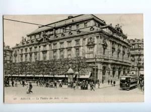 235616 FRANCE ROUEN Theatre des Arts TRAM Vintage postcard