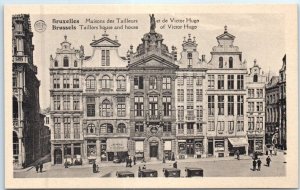 Postcard - Tailors house and house of Victor Hugo - Brussels, Belgium