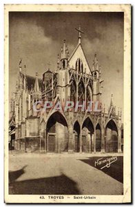 Old Postcard Troyes Saint Urbain