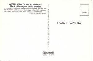 US South Dakota. Mt Rushmore - Aerial View.