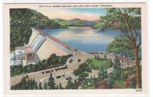 TVA Norris Dam Clinch River Tennessee linen postcard
