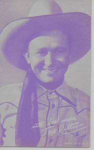 Tex Ritter cowboy western American film actor arcade card antique pc Z18042