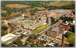 Ann Arbor Michigan 1977 Postcard Aerial View University Michigan Medical Center