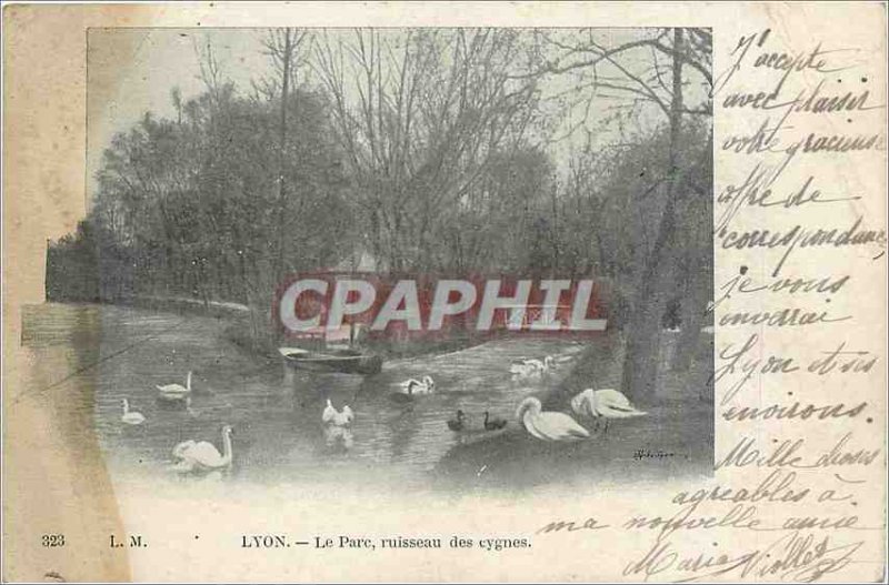 Old Postcard Lyon on Swan Creek Park
