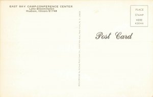 Postcard East Bay Camp Conference Center Lake Bloomington Hudson Illinois