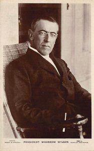 President Woodrow Wilson View Postcard Backing 