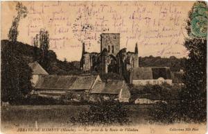 CPA HAMBYE - Abbaye de HAMBYE - Vue prise de la Route de VILLEDIEU (632627)