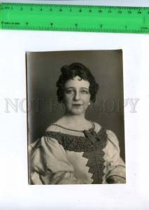 198486 Russian OPERA Singer Actress Old REAL PHOTO