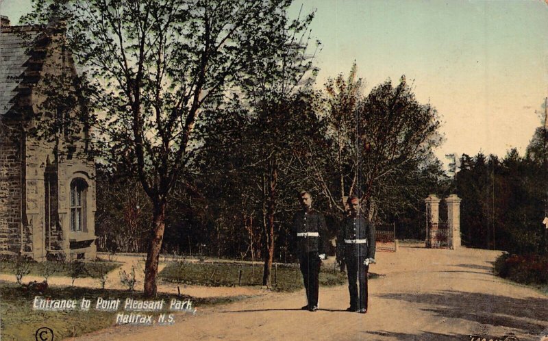 HALIFAX NOVA SCOTIA ENTRANCE TO POINT PLEASANT PARK~1910 CHARLTON POSTCARD