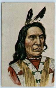 Chief Red Cloud Mahpiya-Luta 1822-1909 Oglala Portrait USA Postcard