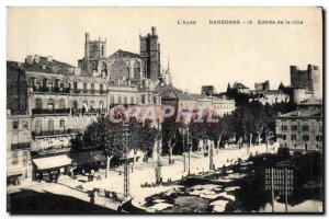 Old Postcard Narbonne City Entrance