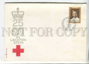 445935 Liechtenstein 1970 year FDC Anniversary of the Red Cross