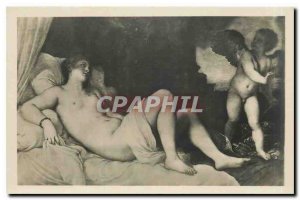 Postcard Old Nude erotic Napoli Museo Nazionale ed Amore Dance Tiziano