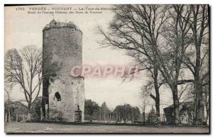 Old Postcard Vendee Vouvant Tower Rest of Melusine & # 39ancien castle of the...