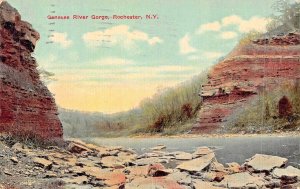 ROCHESTER  NEW YORK~GENESEE RIVER GORGE~1913 POSTCARD
