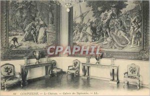 Old Postcard Compiegne Chateau Gallery of the Tapestries