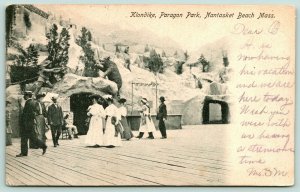 Nantasket Beach MA~Paragon Amusement Park~Klondike: Hunter & Bear~Ladies~1907 