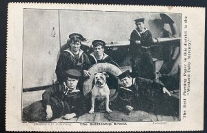 Mint England Real Picture Postcard Navy The Battleship Bread Devonport